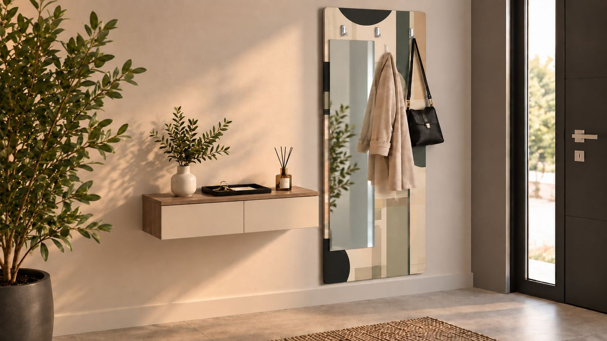 Complementi d’arredo per un ingresso moderno: specchi, svuotatasche e profumatori