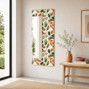 Appendiabiti da Parete con Specchio “Foglie d’Autunno” - Eleganza Botanica per l’Ingresso