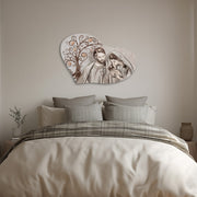 Capezzale Era Sacra Famiglia “Mary’s Kiss Tree” - Quadro per Camera da Letto