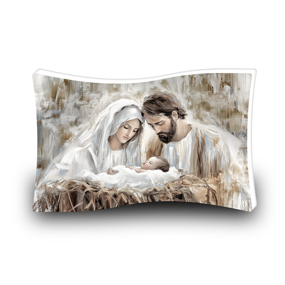 Capezzale Flag “Luce Sacra” con Sacra Famiglia ideale per Camera da Letto