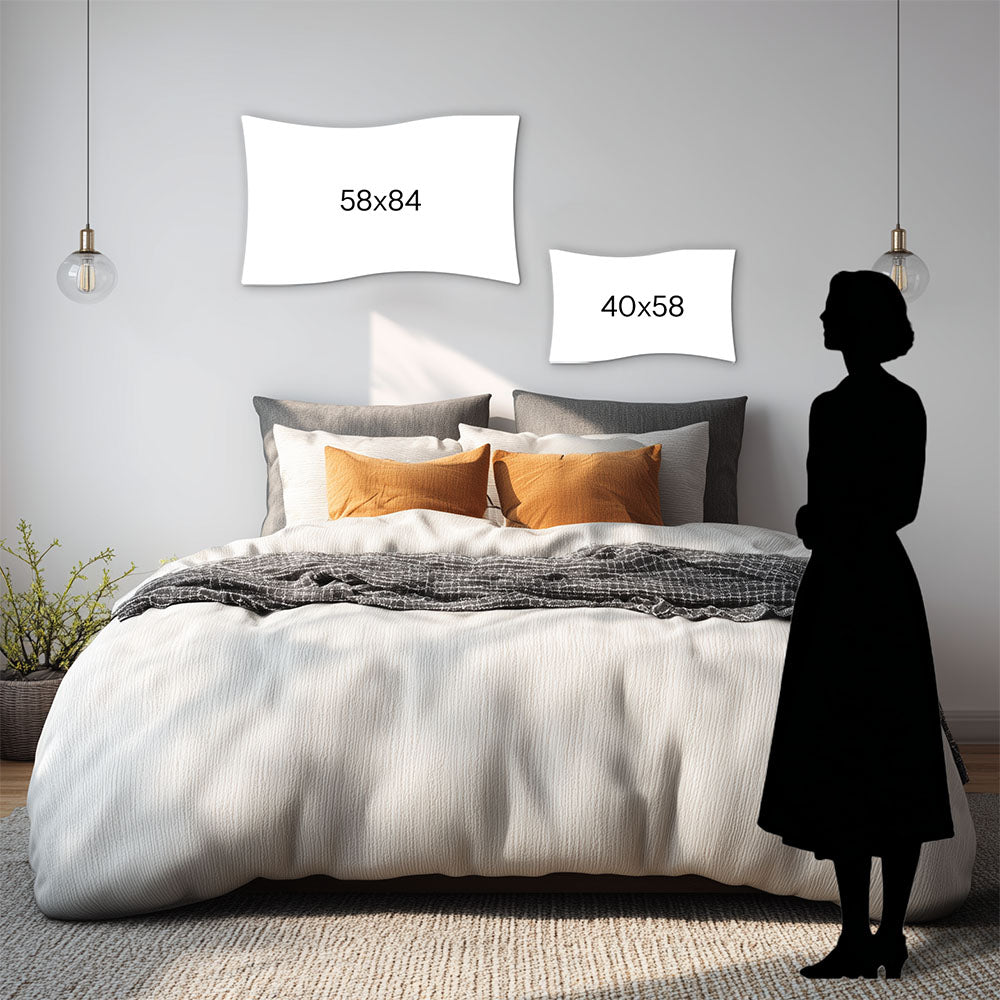 Capezzale Flag “Luce Sacra” con Sacra Famiglia ideale per Camera da Letto