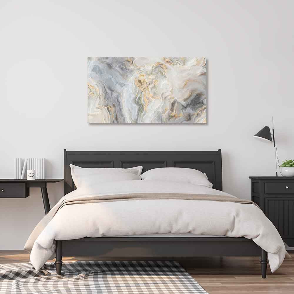 Quadro con dettagli artistici e sfumature eleganti, per un tocco originale. In camera da letto, crea un'atmosfera rilassante e ricercata.