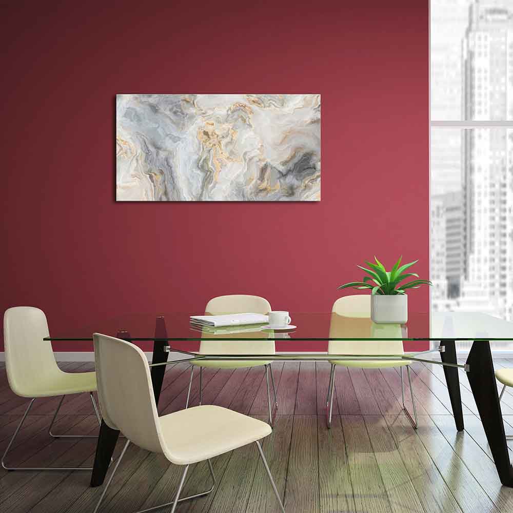 Quadro in plexiglass o vetro effetto marmo grigio, perfetto per una cucina elegante e contemporanea.