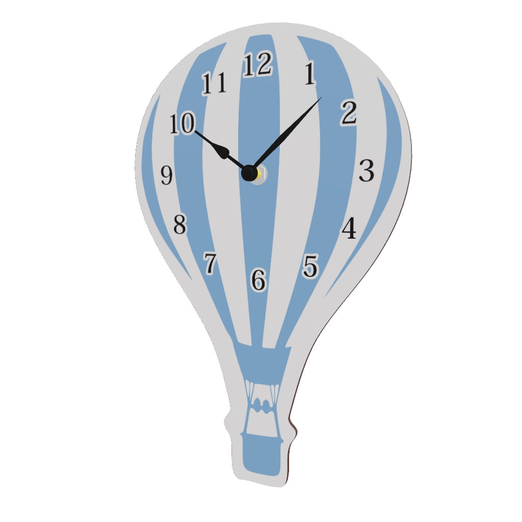 Orologio da Parete per Bambini - Design Mongolfiera a Strisce