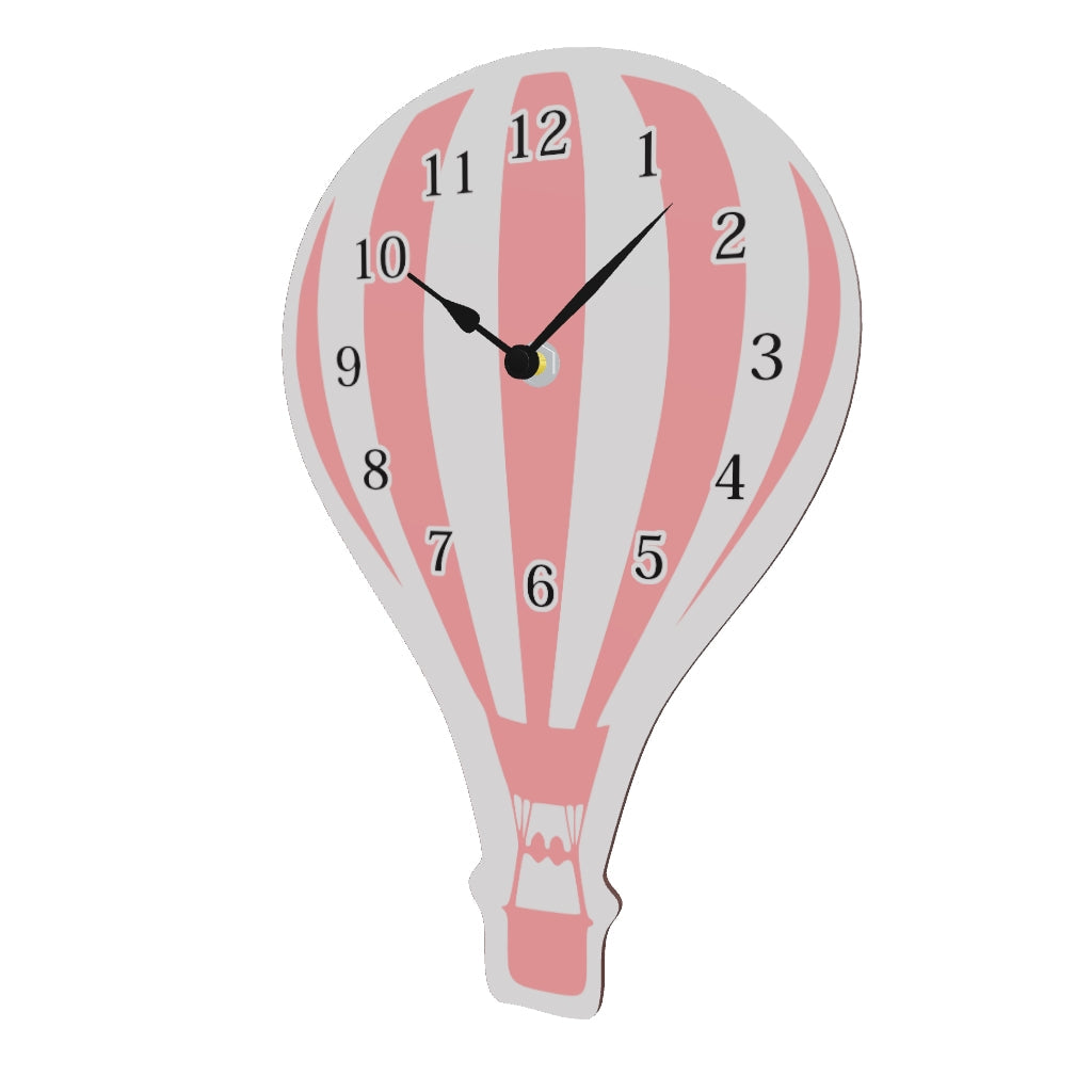 Orologio da Parete per Bambini - Design Mongolfiera a Strisce