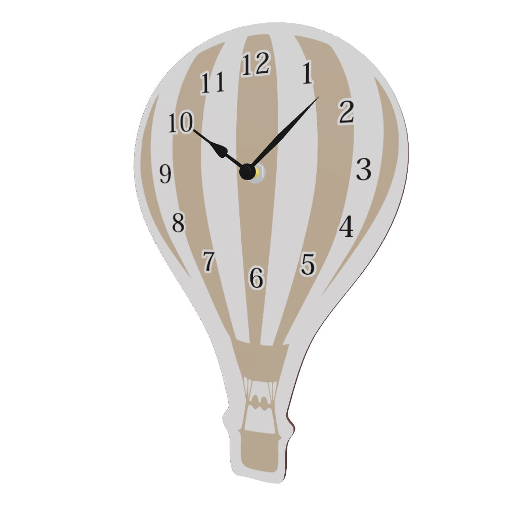 Orologio da Parete per Bambini - Design Mongolfiera a Strisce