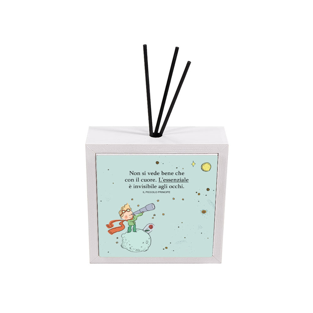 Profumatore Ambiente Bomboniera "L’ Essenziale" in Ceramica con Frase del Piccolo Principe