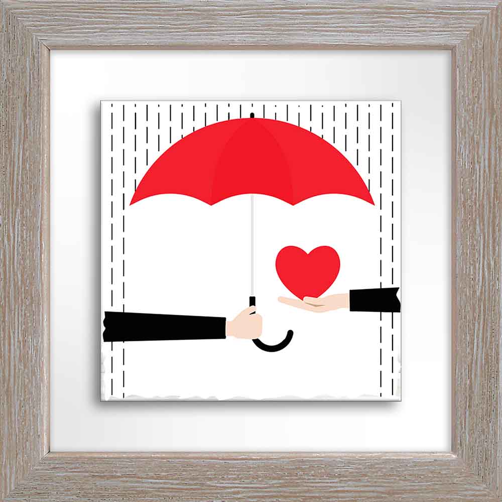 Quadretto in Ceramica “Love” - Emblema di Amore e Unione