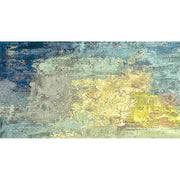 Quadro su tela con un motivo astratto in azzurro chiaro, evocando leggerezza e tranquillità.