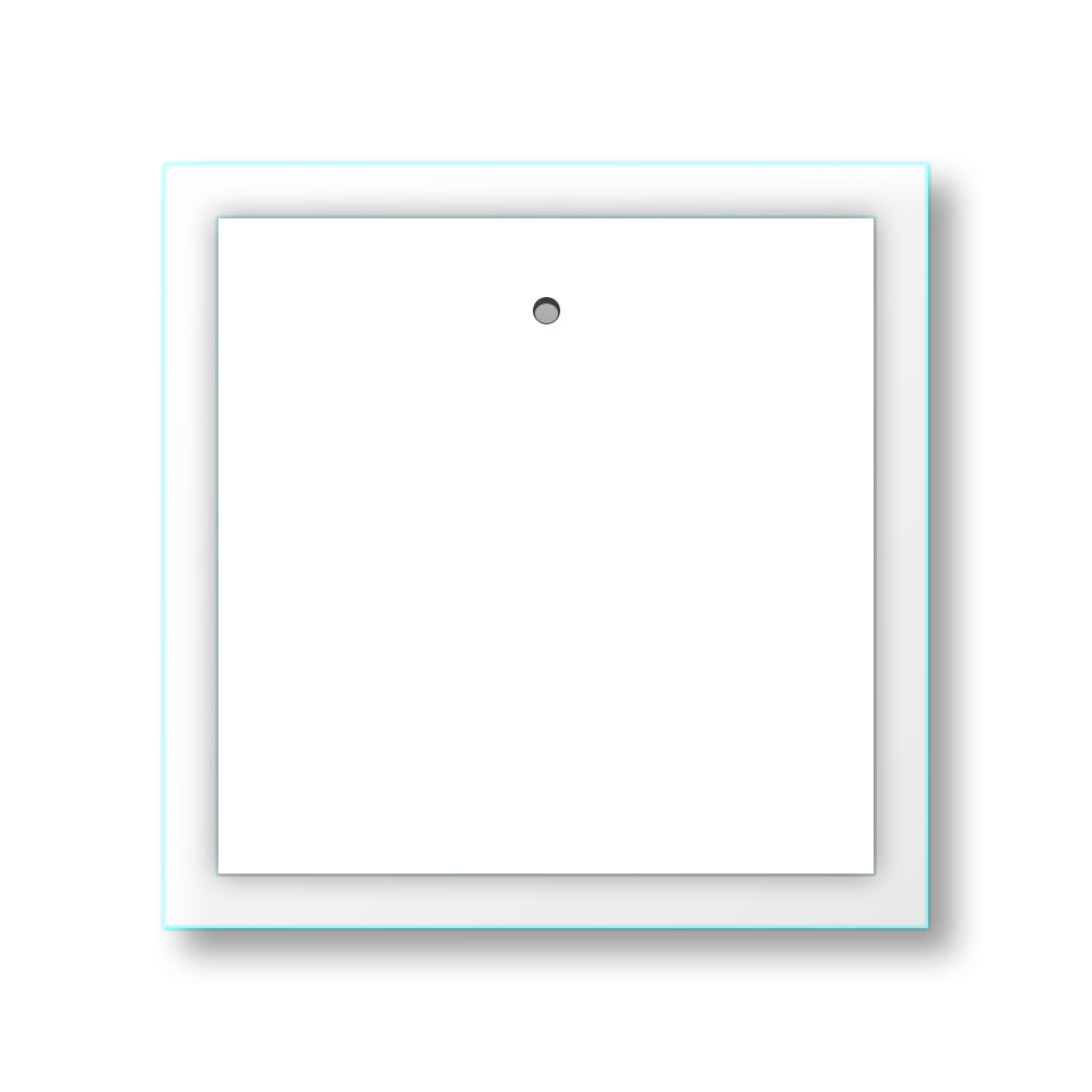 Retro del quadro in vetro, base in legno con foro per poterlo appendere.