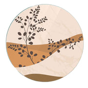 Sottopentola in vetro con rami sottili intrecciati, dal design delicato e naturale, perfetto per una tavola raffinata.