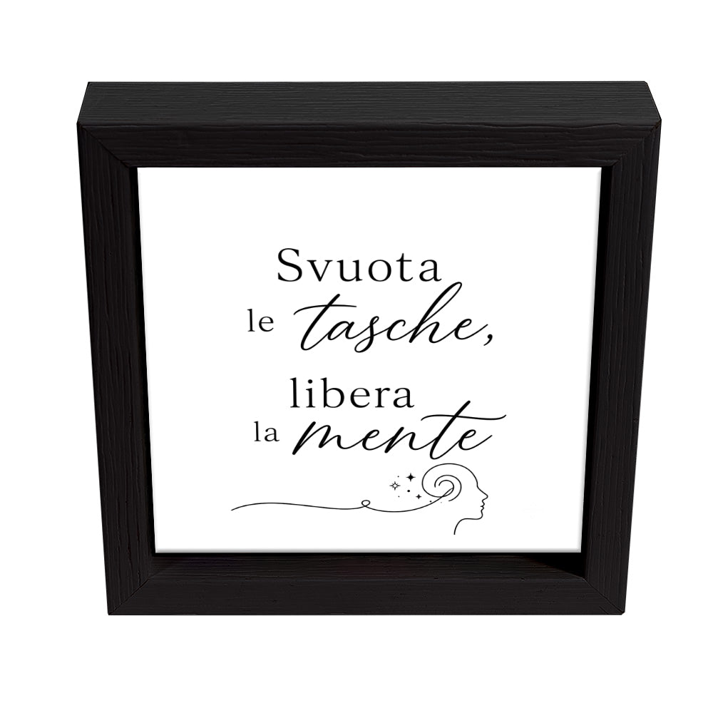 Svuotatasche Moderno in Ceramica e Legno – Svuota le Tasche, Libera la Mente