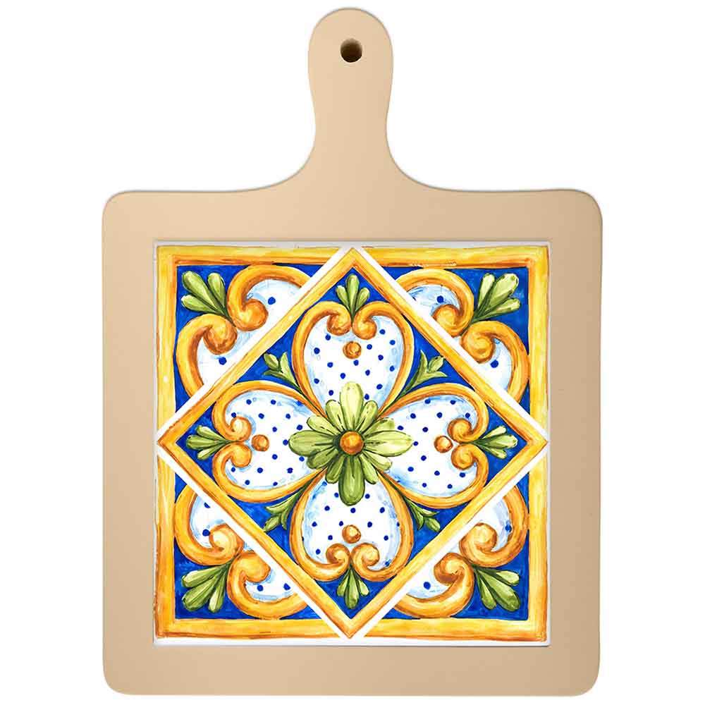 Sottopentola in ceramica Eolo - Maiolica Floreale